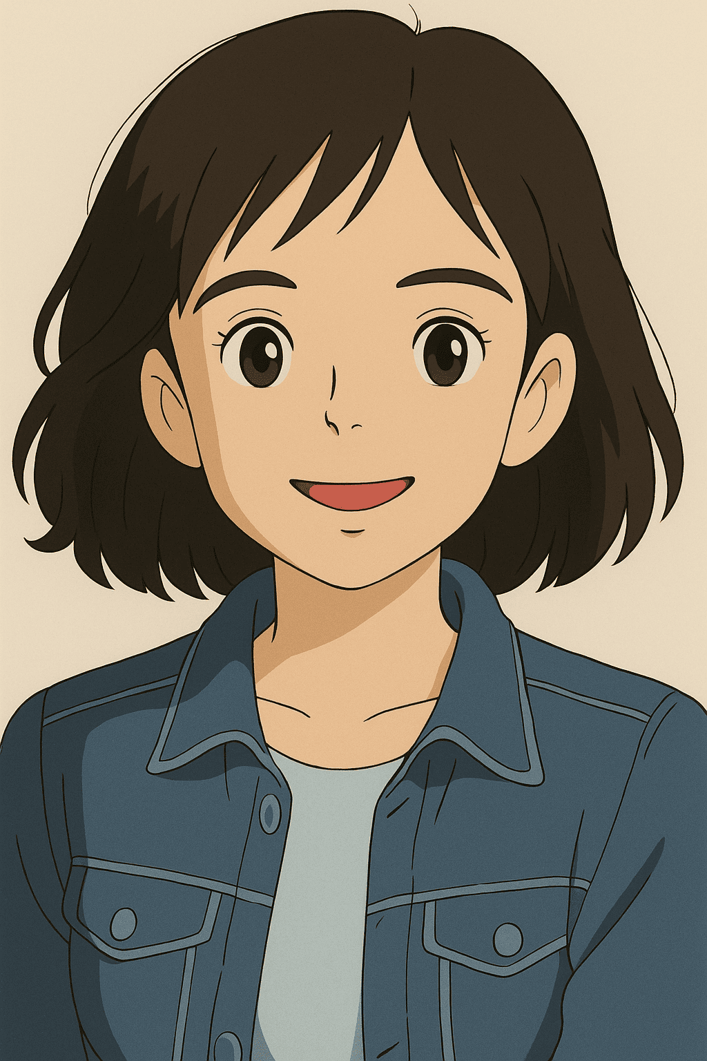 Example AI avatar generated in Ghibli style by TextEditAvatar